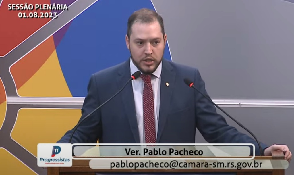 Foto: TV Cârama (Reprodução) - Vereador Pablo Pacheco falou dos planos do partido nas eleições para o ano que vem
