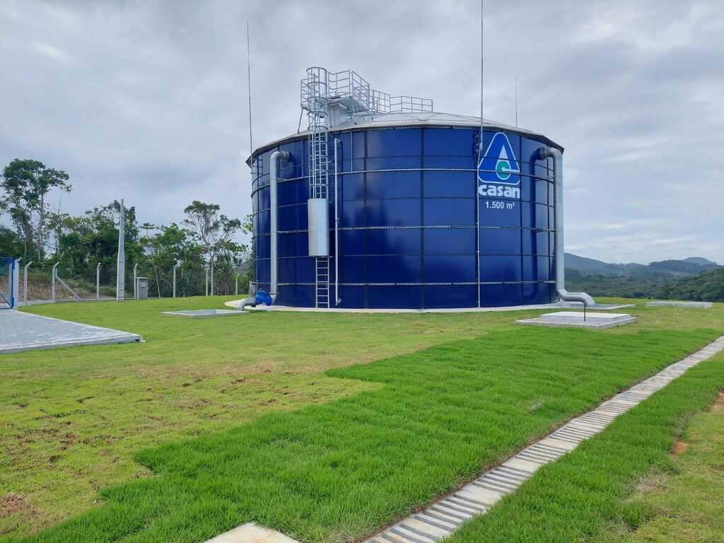 Com investimentos da Casan, novas reservas de água pelo estado somam 48 milhões de litros