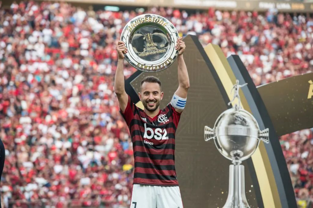  - Everton Ribeiro na conquista do Flamengo na Libertadores 2019 — Foto: Alexandre Vidal/Flamengo