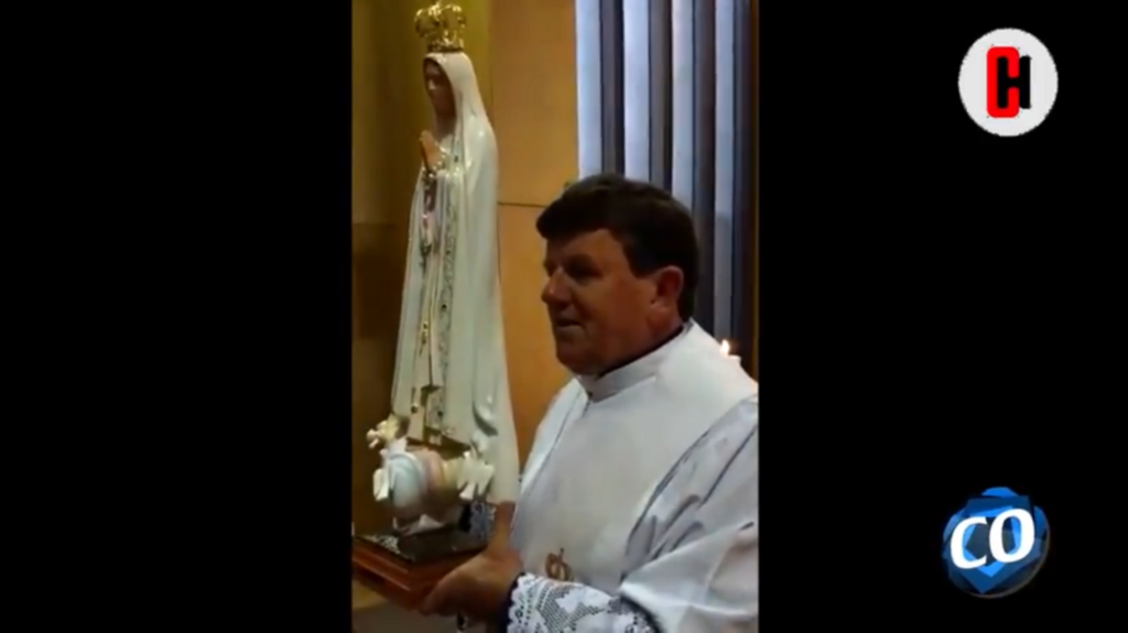 Padre Darci celebra missa no Santuário de Fátima, em Portugal