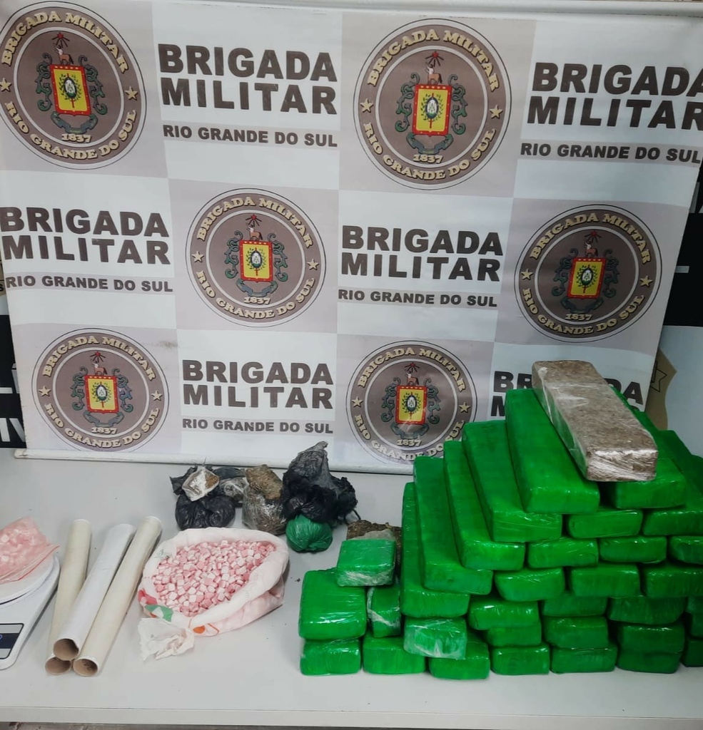 Brigada Militar apreende 24 quilos de maconha em Rio Grande