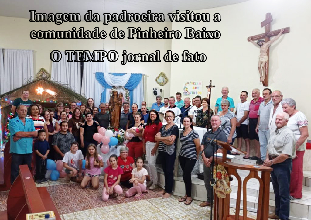 Imagem da padroeira visita a comunidade de Pinheiro Baixo