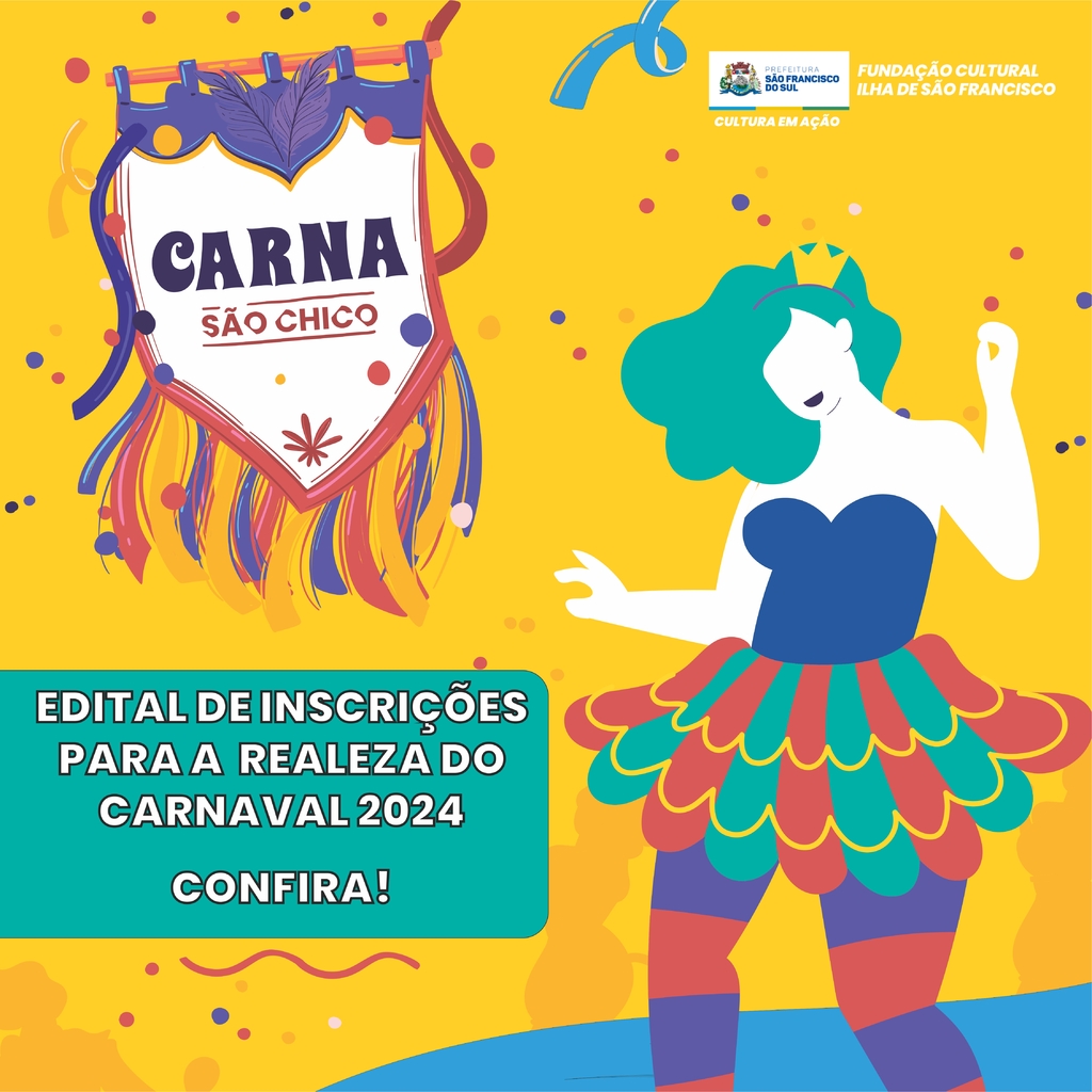 Prefeitura de São Francisco do Sul divulga regulamento do Concurso da Realeza do Carnaval 2024