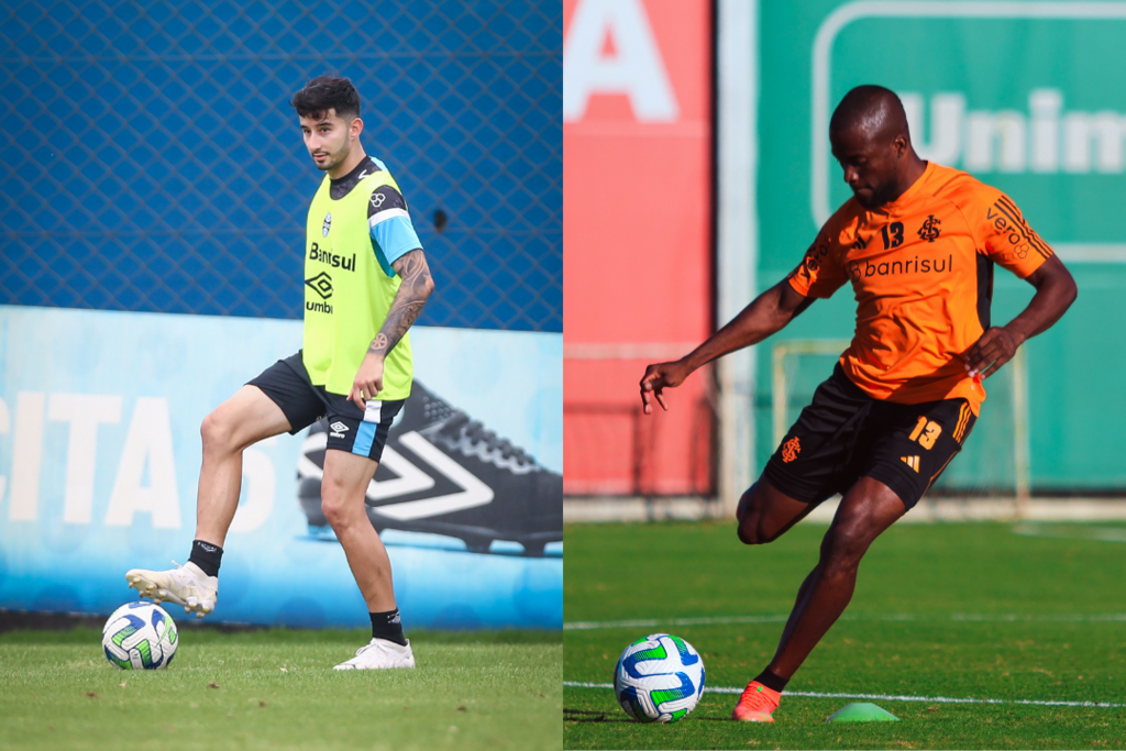 Foto: Lucas Uebel (Grêmio) e Ricardo Duarte (Inter) - 
