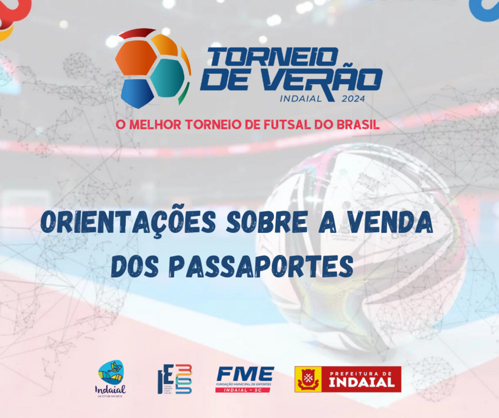 Venda dos passaportes do Torneio de Verão de Indaial inicia nesta terça (9)