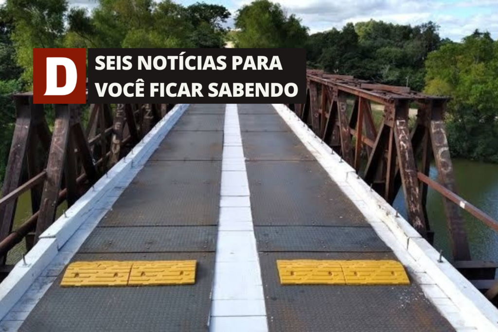 Trânsito será interditado nesta terça e quarta na Ponte das Tunas e outras 5 notícias