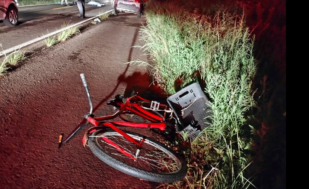 Repórter Alefrete - Divulgação - A bicicleta não possuía refletores