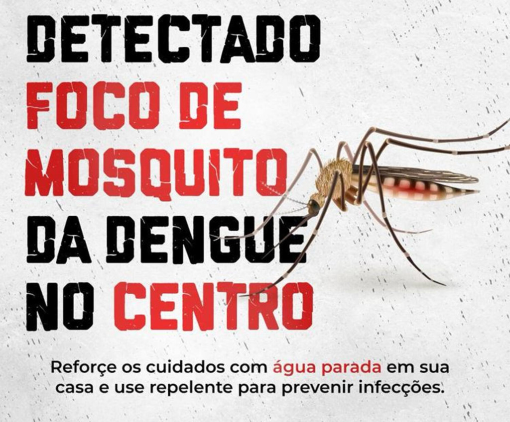 FOCO DO MOSQUITO DA DENGUE É 
IDENTIFICADO NO CENTRO DA CIDADE DE PRAIA GRANDE