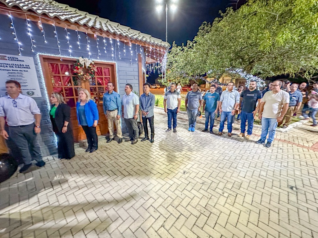 Praça da Cacimba é reinaugurada em Campo Belo do Sul