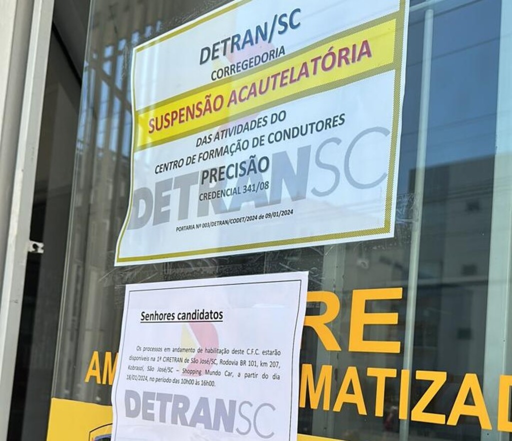 Corregedoria-Geral do Detran fecha Centro de Formação de Condutores em São José