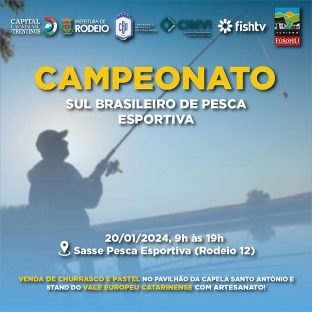 RODEIO SERÁ SEDE DO CAMPEONATO SUL BRASILEIRO DE PESCA ESPORTIVA