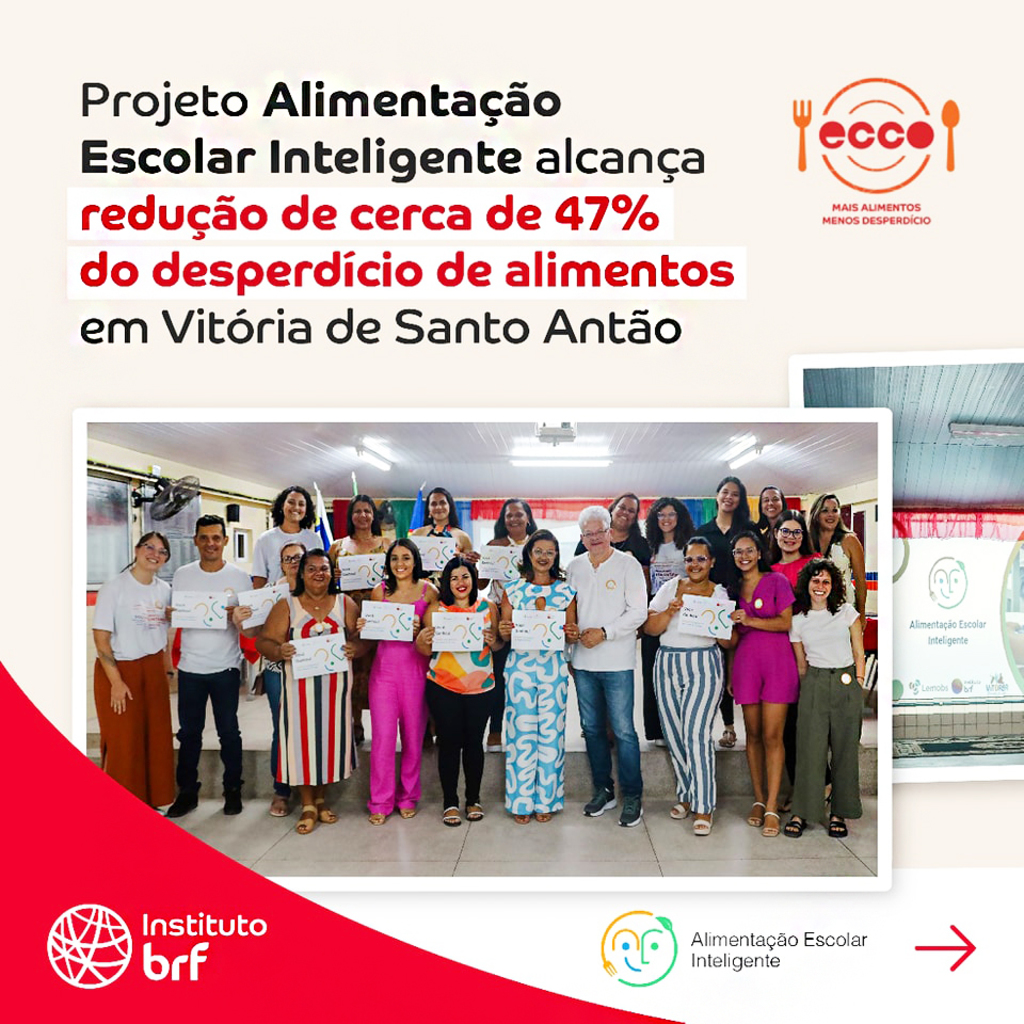 Instituto BRF prossegue com o Programa Alimentação Escolar Inteligente: