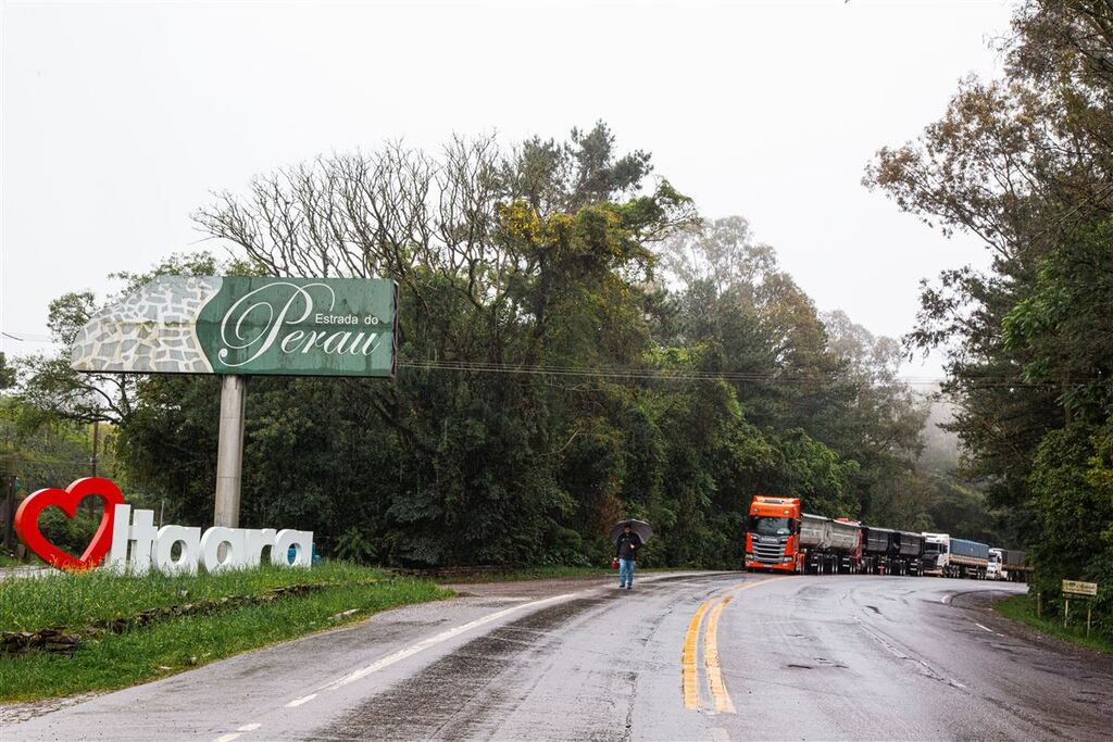 Estrada do Perau tem bloqueio total para retirada de árvore nesta quinta-feira