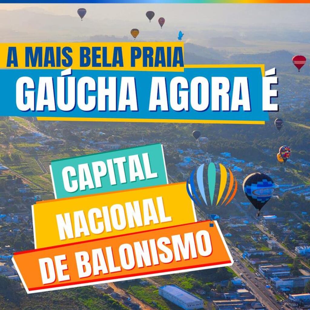 LEI FEDERAL NOMEIA TORRES COMO A CAPITAL NACIONAL DO BALONISMO