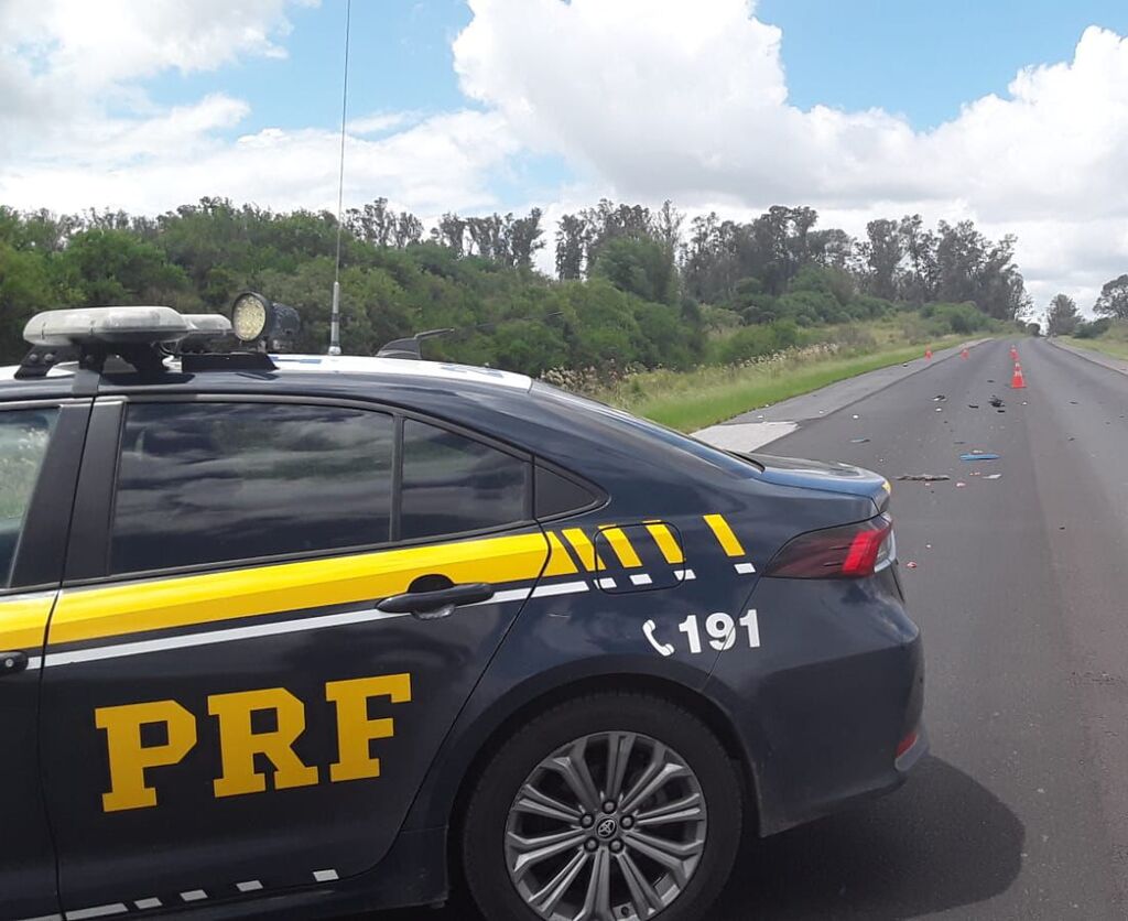 Foto: PRF - Divulgação DP - Trânsito ficou parcialmente interrompido