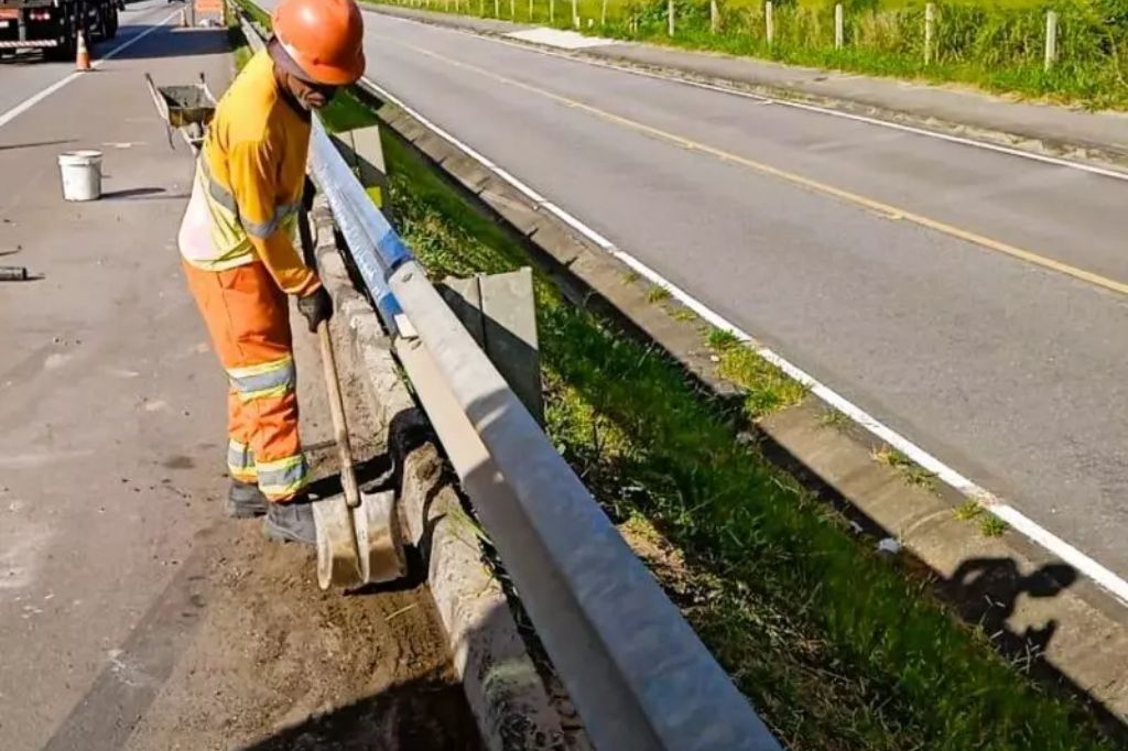  - Obras compreendem o trecho no Sul de SC – Foto: Divulgação/CCR ViaCosteira