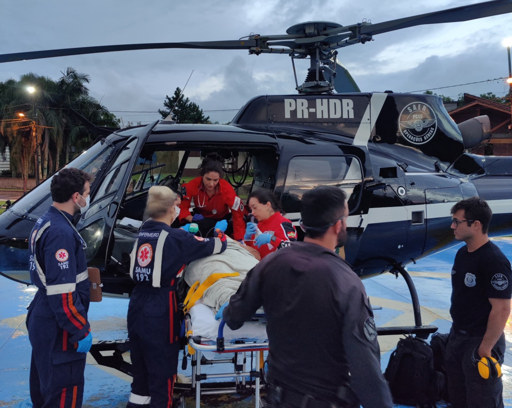 SAER/SARASUL ATENDE MULHER COM SUSPEITA DE ANEURISMA EM SANTA ROSA DO SUL