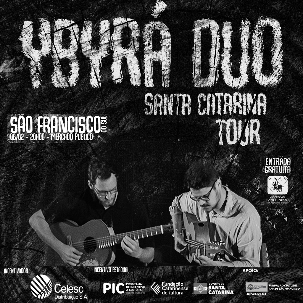 Ybyrá Duo de Violões - Santa Catarina Tour chega em São Francisco do Sul