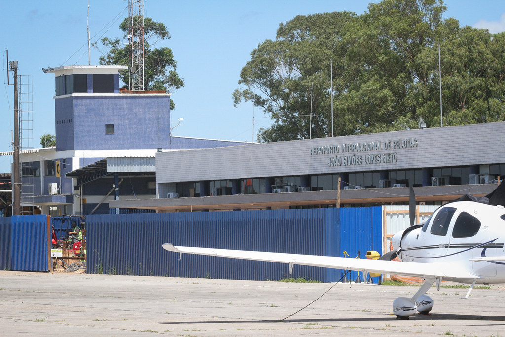 Em obras, Aeroporto de Pelotas passa por série de melhorias estruturais
