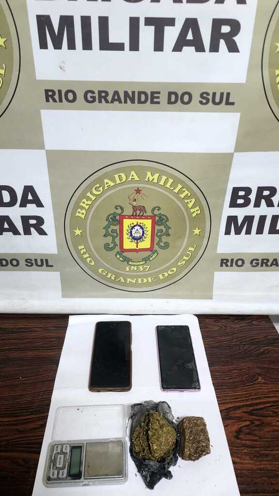 BM prende um homem e apreende um menor por tráfico de entorpecentes em Canguçu