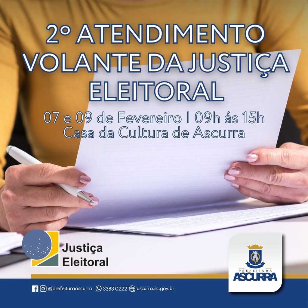 2º Atendimento Volante da Justiça Eleitoral - Atualize seu Registro e Exerça Sua Cidadania!