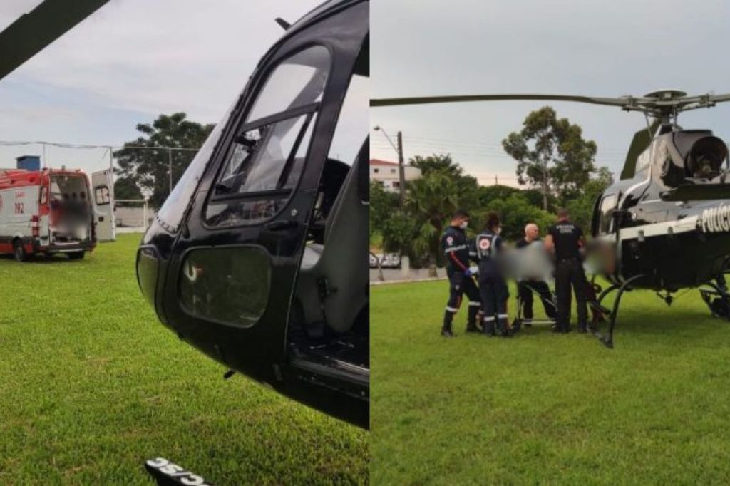  - Sarasul transferiu o homem de Santa Rosa do Sul para atendimento no Hospital São José, em Criciúma – Foto: Divulgação/Sarasul