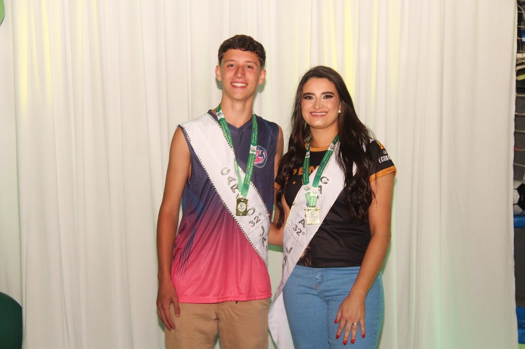 Jenifer Teresinha e Luiz Gustavo são eleitos Garota e Garoto dos 32ª Jogos Abertos de São Joaquim