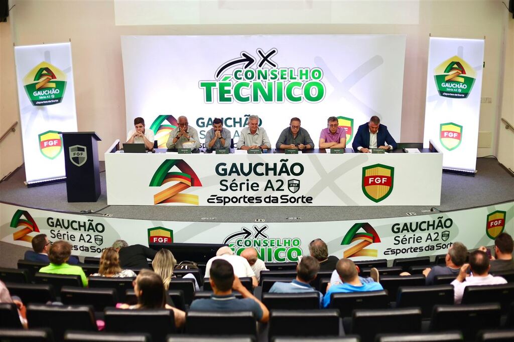 Foto: Gustavo Garbino, FGF - Reunião na sede da FGF, em Porto Alegre, traçou rumos para competição nesta terça-feira