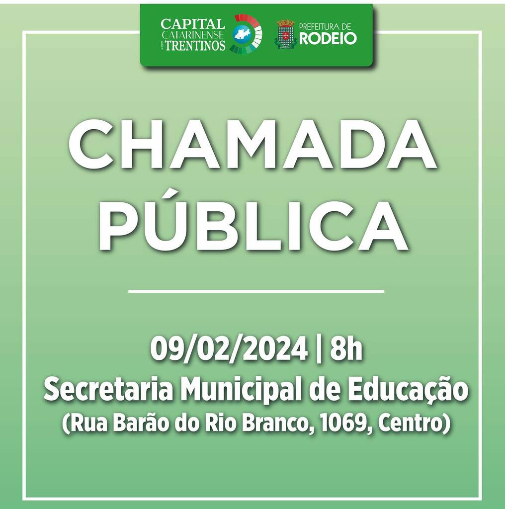 CHAMADA PÚBLICA