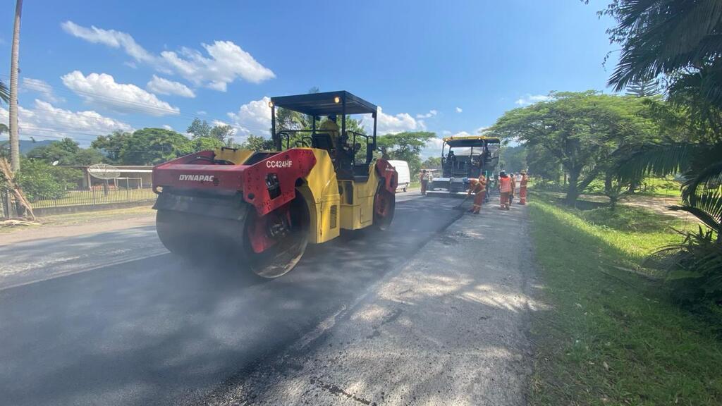 Obra de restauração da BR-470 deixa o trânsito em Pare e Siga em Indaial