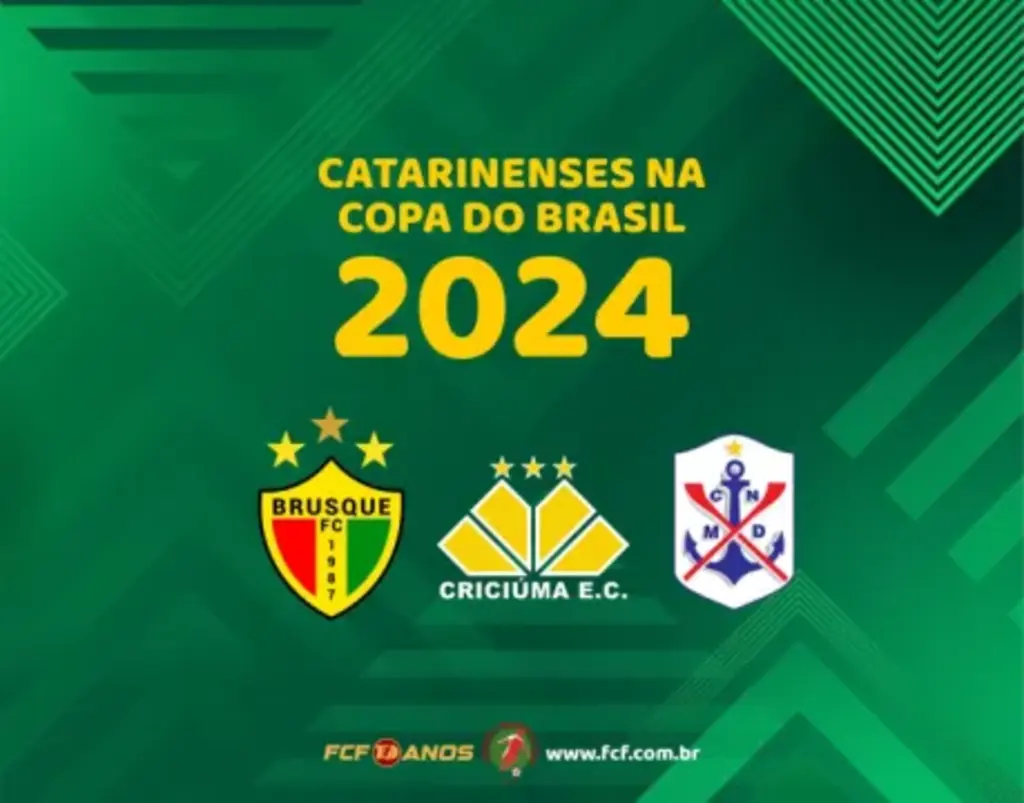 Catarinenses conhecem as datas na Copa do Brasil 2024