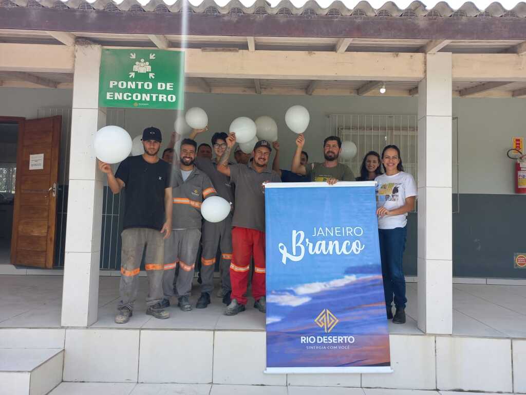 Com atividade lúdica, Unidade Correia Pinto, da Rio Deserto, conscientiza colaboradores sobre Janeiro Branco