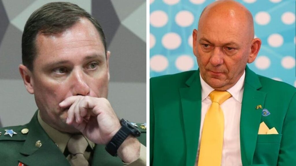 Mauro Cid, ex-ajudante de ordens de Bolsonaro, e Luciano Hang - 