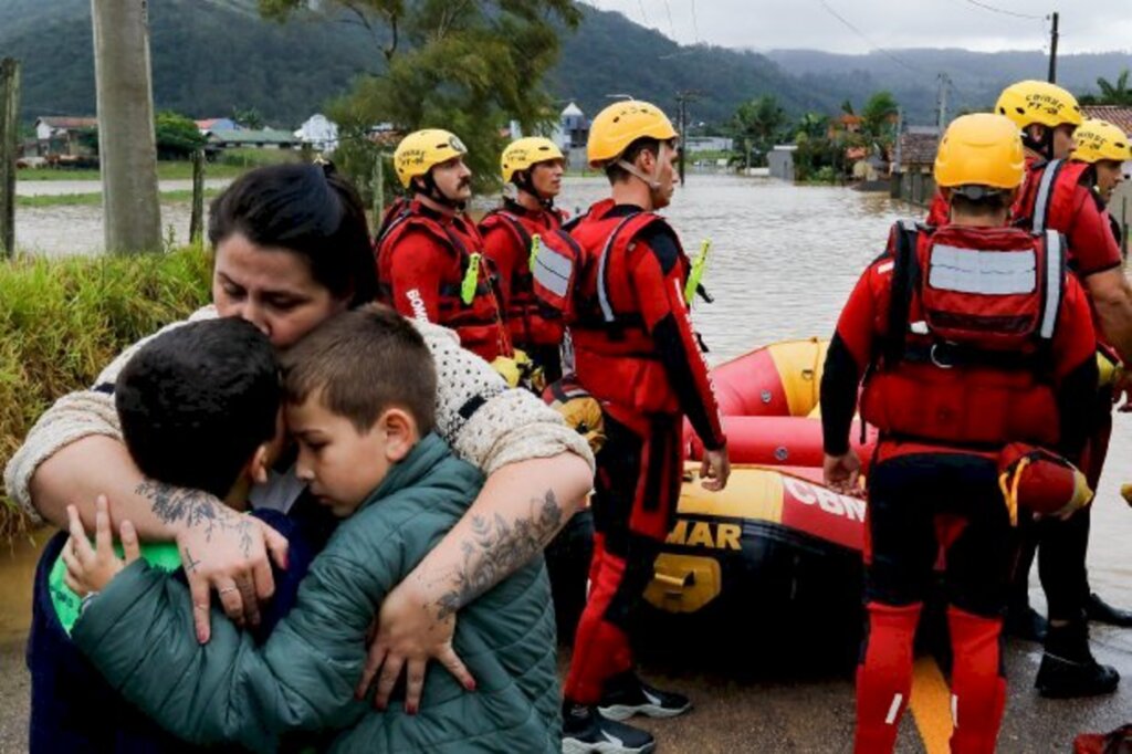 Em Santa Catarina 26 municípios registram ocorrências causadas pelas fortes chuvas