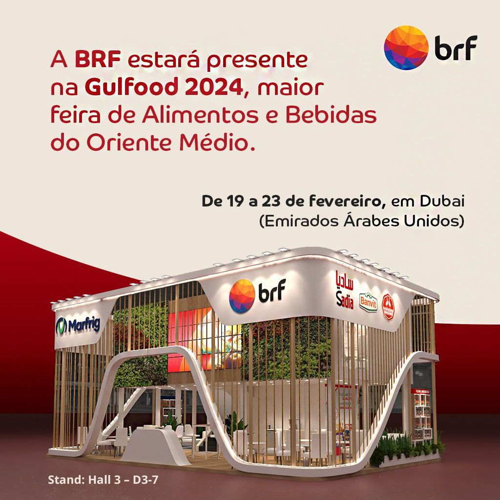 BRF está participando da maior feira de alimentos e bebidas do Oriente Médio, em Dubai