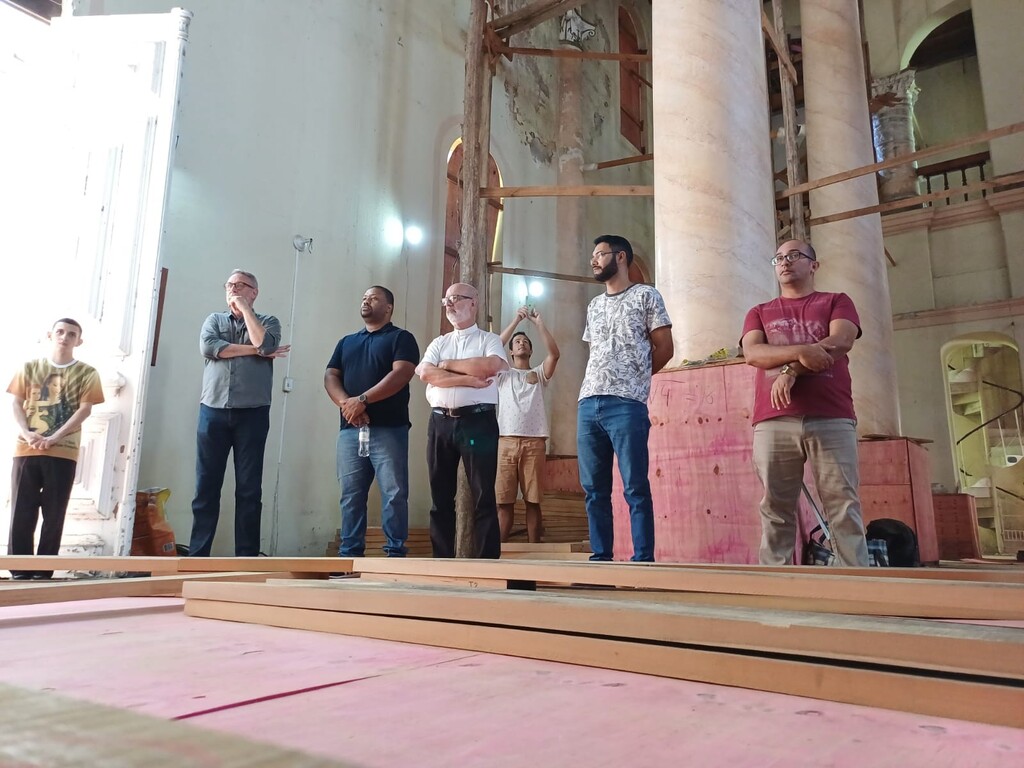 Foto: Gabi Mazza - Especial - DP - Savoldi (segunda da esquerda) diz que é importante que as comunidades entendam o esforço em preservar os bens culturais