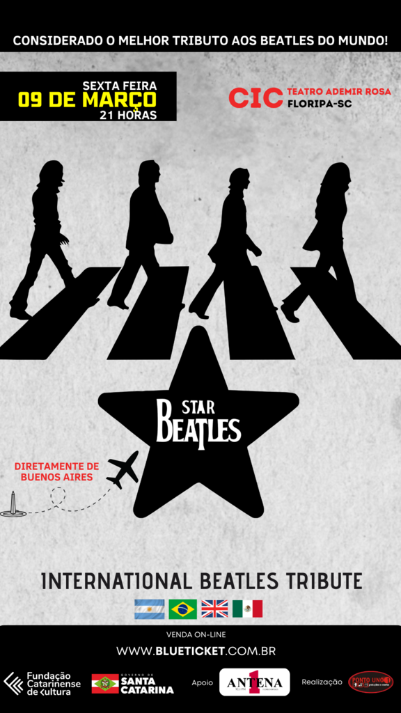 Star Beatles, banda tributo internacional dos Beatles, confirma apresentação em Florianópolis no próximo dia 9