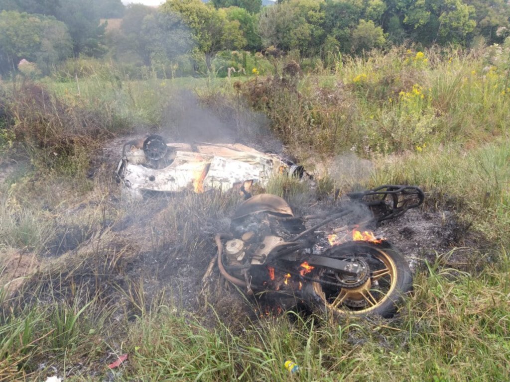 Trágico acidente deixa duas pessoas carbonizadas em Bocaina do Sul