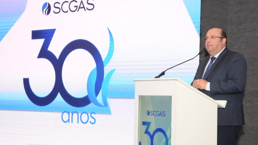 Cassiano Ferraz / SCGás - Manfredo Gouvêa Júnior, presidente da Câmara de Assuntos de Energia da FIESC, destacou o desempenho da distribuidora catarinense e seu impacto para o crescimento e desenvolvimento da indústria em Santa Catarina