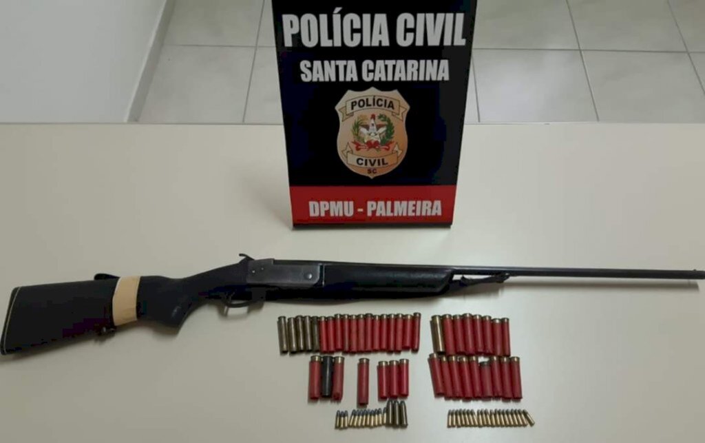 Armas e munições são apreendidas no município de Palmeira