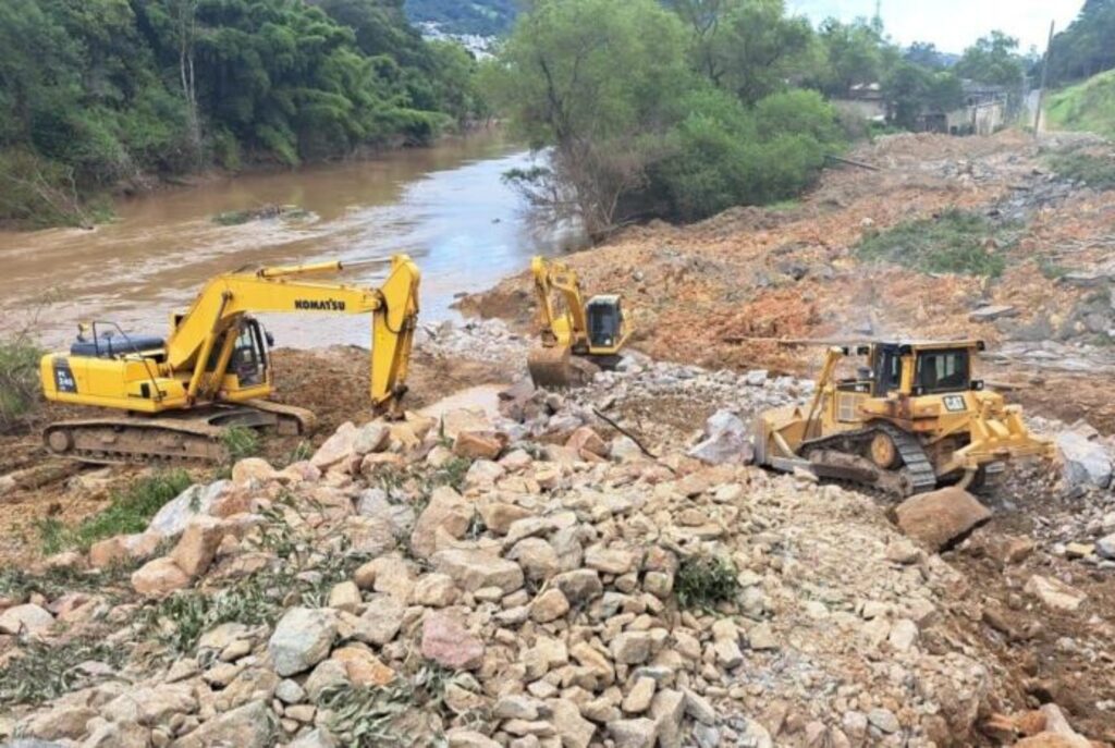 Obras na BR-470, em Rio do Sul, seguem até a segunda quinzena de março