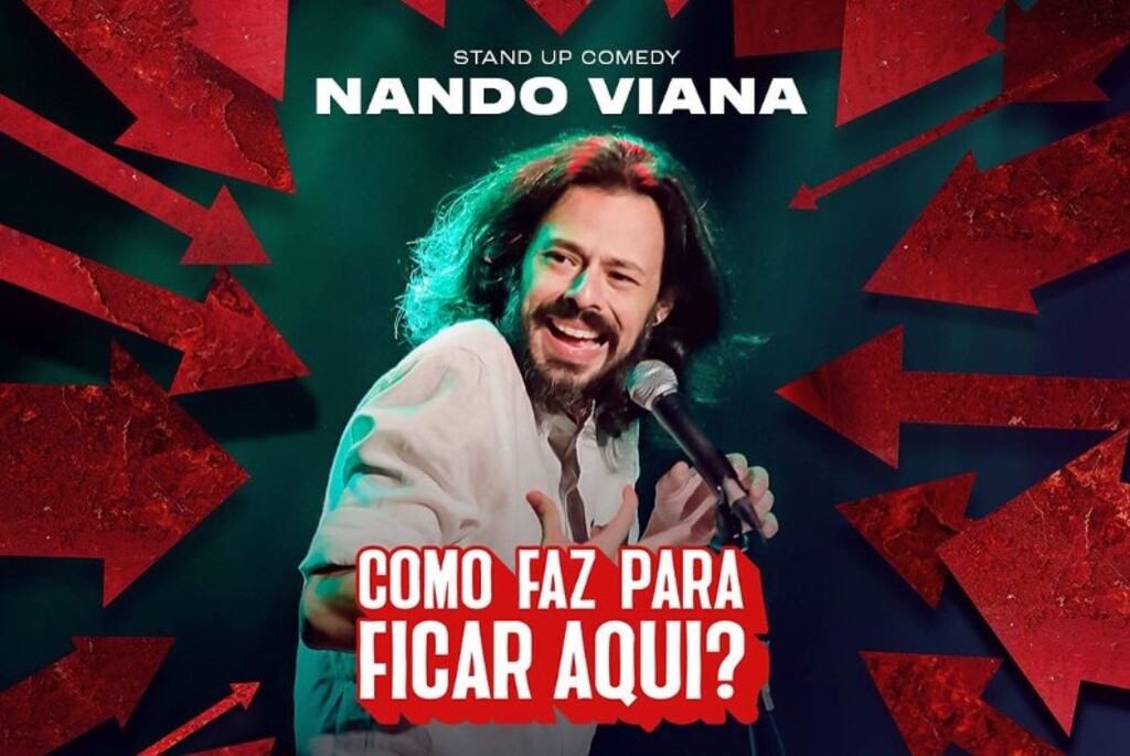 Humorista Nando Viana retorna a Santa Maria com espetáculo que fala sobre ansiedade