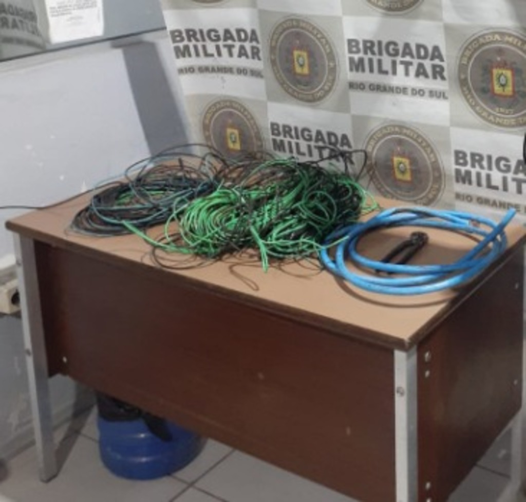 Divulgação - Fios retirados foram levados para a DPPA