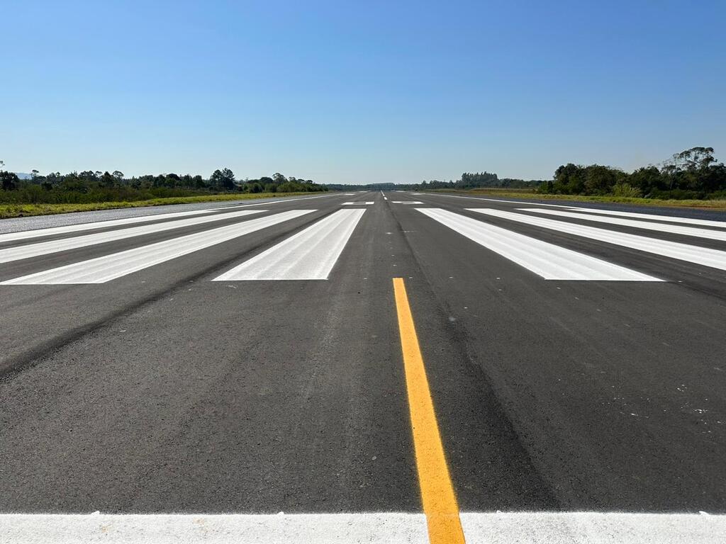 Divulgação SPAF - Pista do Aeroporto de Forquilhinha