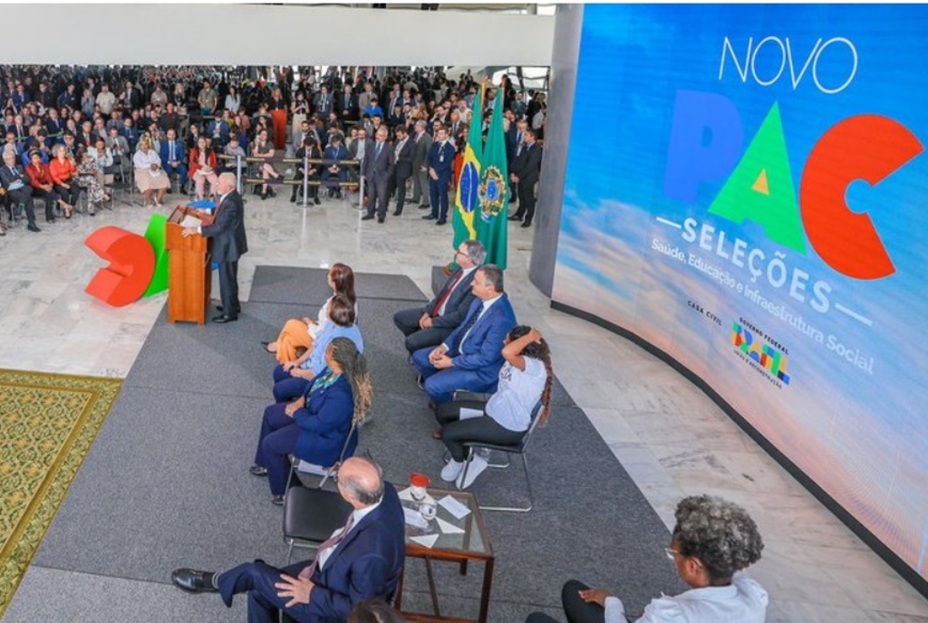 Ricardo Stuckert - Presidência da República - Presidente Lula durante anúncio na manhã de quinta-feira, em Brasília