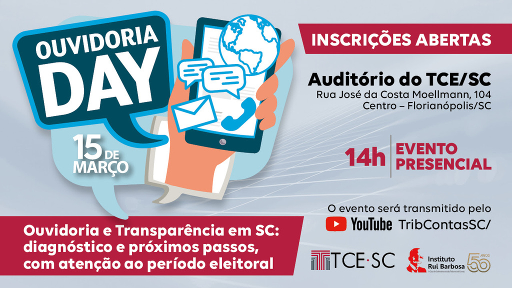 TCE/SC participa de evento nacional de Ouvidorias com palestras sobre transparência e condutas vedadas no período eleitoral