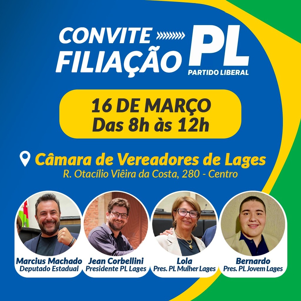 Com presença do deputado Marcius Machado, Partido Liberal promove filiações