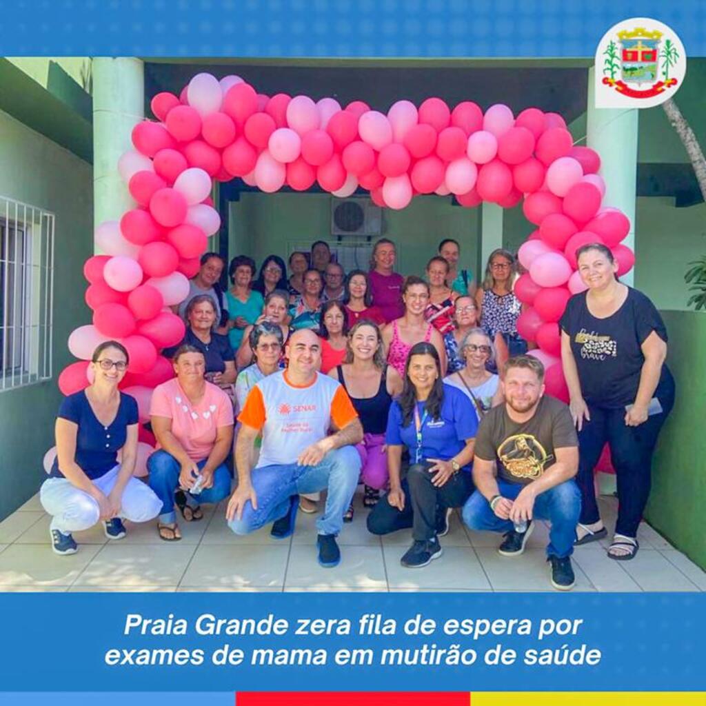 SAÚDE DE PRAIA GRANDE ZERA FILA DE ESPERA POR EXAMES DE MAMA EM MUTIRÃO DE SAÚDE