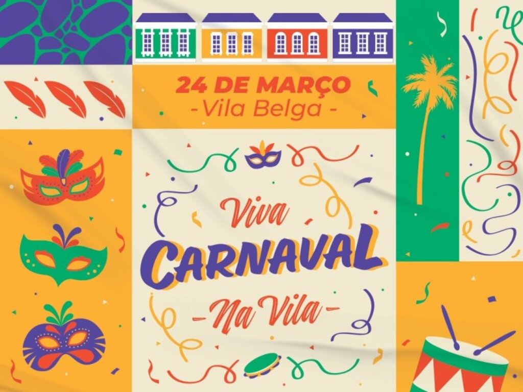 Viva Carnaval na Vila será realizado neste domingo na Vila Belga
