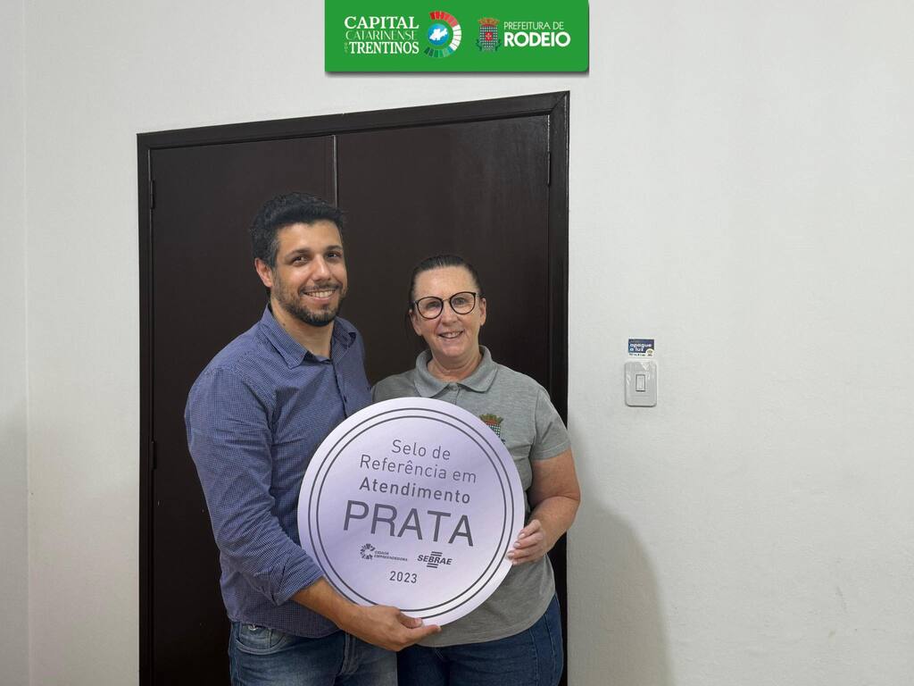 RODEIO É SELO PRATA EM REFERÊNCIA DE ATENDIMENTO NA SALA DO EMPREENDEDOR